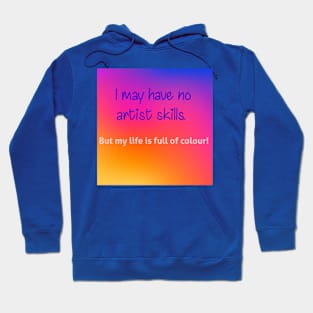 Colour pink and blue Hoodie